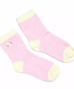 Japan Original Characters Hello Kitty Embroidered Chenille Ankle Socks