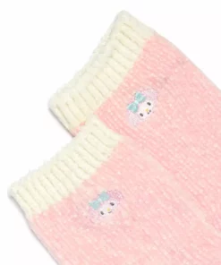 Japan Original My Melody Embroidered Chenille Ankle Socks Characters
