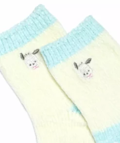 Japan Original Pochacco Embroidered Chenille Ankle Socks