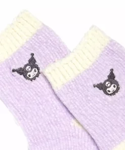 Japan Original Bags+ Kuromi Embroidered Chenille Ankle Socks