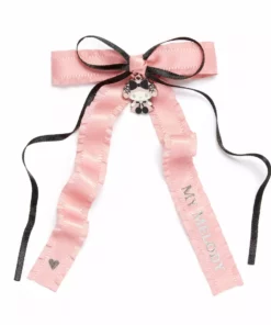 Japan Original My Melody Ribbon Hair Clip (Midnight MeloKuro)
