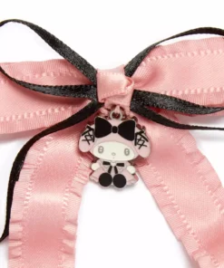 Japan Original My Melody Ribbon Hair Clip (Midnight MeloKuro)