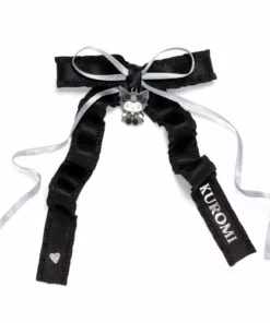 Japan Original Bags+ Kuromi Ribbon Hair Clip (Midnight MeloKuro)
