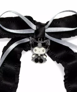 Japan Original Bags+ Kuromi Ribbon Hair Clip (Midnight MeloKuro)