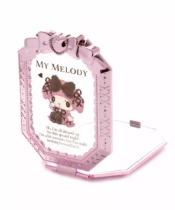 Japan Original My Melody Folding Compact Mirror (Midnight MeloKuro)