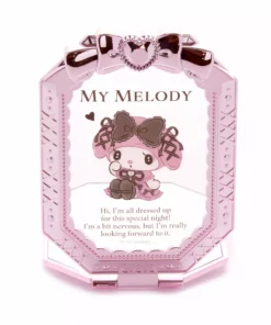 Japan Original My Melody Folding Compact Mirror (Midnight MeloKuro)
