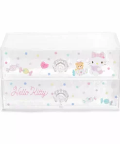Japan Original Hello Kitty 2-Drawer Desk Organizer