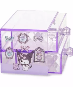 Japan Original Home Kuromi 2-Drawer Desk Organizer