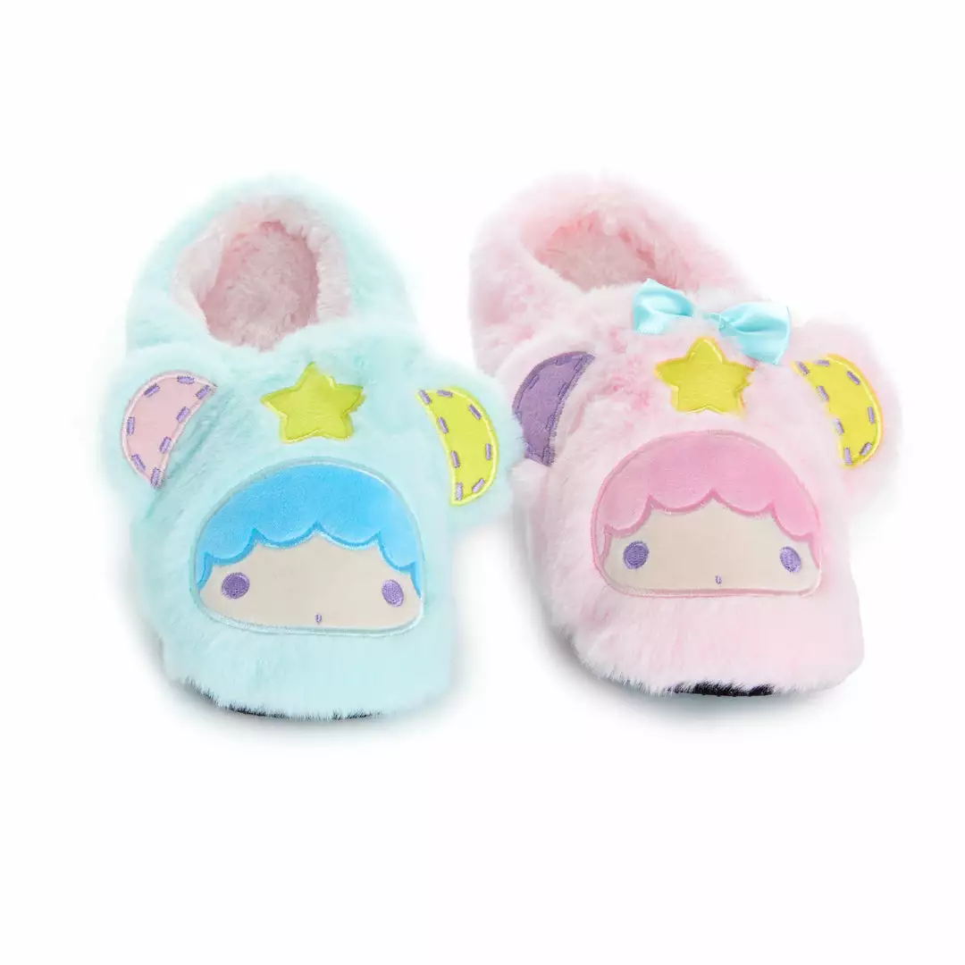 Japan Original LittleTwinStars Plush House Slippers 5 Japan Original LittleTwinStars Plush House Slippers