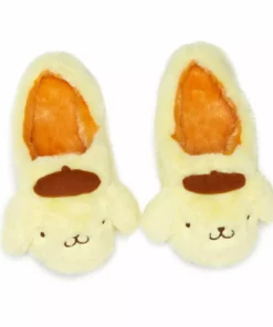 Japan Original Pompompurin Plush House Slippers