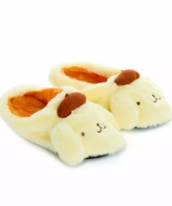 Japan Original Pompompurin Plush House Slippers