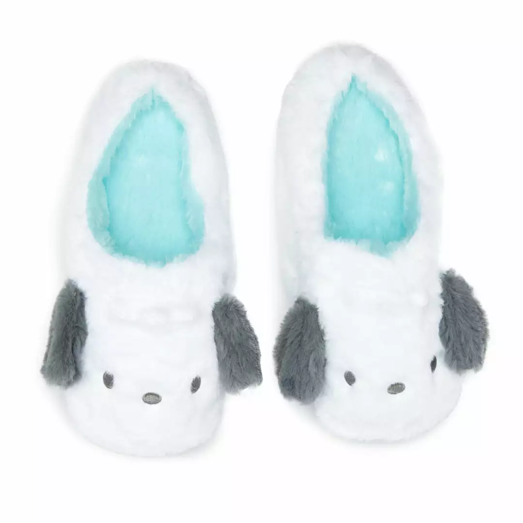 Japan Original Pochacco Plush House Slippers 3 Japan Original Pochacco Plush House Slippers