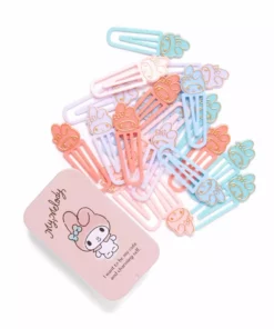 Japan Original My Melody Paperclips With Storage Tin (Smokey Colors Series)