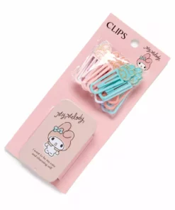 Japan Original My Melody Paperclips With Storage Tin (Smokey Colors Series)