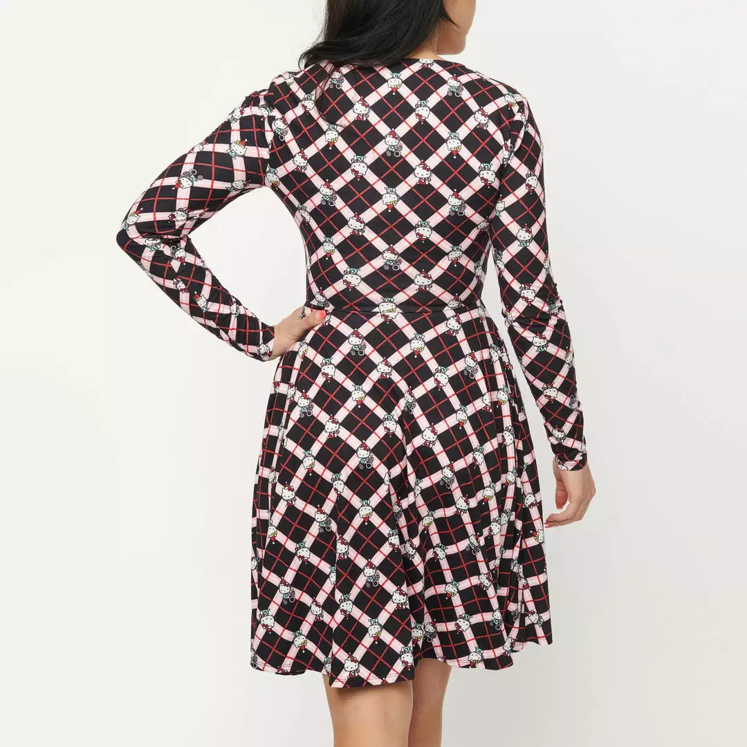 Hello Kitty X Unique Vintage Hello Gorgeous Flare Dress Characters 5 Hello Kitty X Unique Vintage Hello Gorgeous Flare Dress Characters