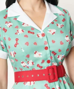 Hello Kitty X Unique Vintage Swing Dress (Mint)