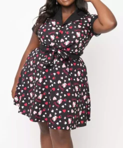 Hello Kitty X Unique Vintage Plus Size Crop Top Characters