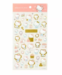 Sanrio Original New Hello Kitty Gold Accent Sticker Sheet