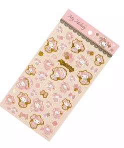 Sanrio Original My Melody Gold Accent Sticker Sheet New
