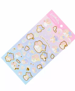 Sanrio Original LittleTwinStars Gold Accent Sticker Sheet