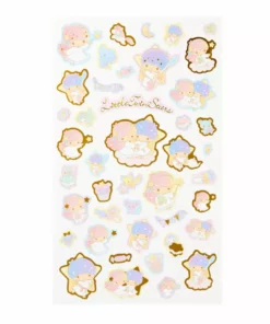 Sanrio Original LittleTwinStars Gold Accent Sticker Sheet