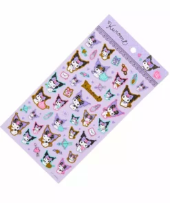 Sanrio Original New Kuromi Gold Accent Sticker Sheet