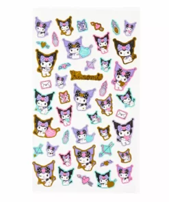 Sanrio Original New Kuromi Gold Accent Sticker Sheet