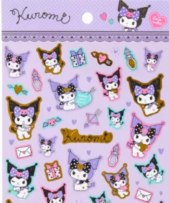 Sanrio Original New Kuromi Gold Accent Sticker Sheet
