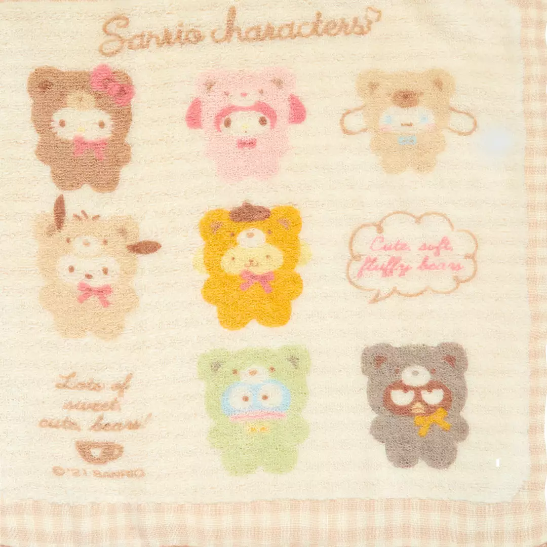 Japan Original Sanrio Characters Wash Towel (Bear Series) New 6 Japan Original Sanrio Characters Wash Towel (Bear Series) New