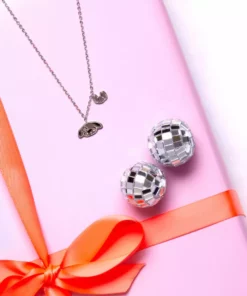 Global License Characters My Melody Silver Embossed Charm Necklace