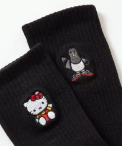 Bags+ Staple X Hello Kitty Embroidered Socks