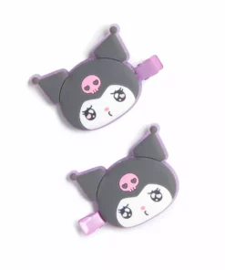 Japan Original Kuromi Hair Clips (Emo Kyun Series)