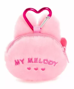 Japan Original My Melody Carabiner Coin Purse (Emo Kyun Series)