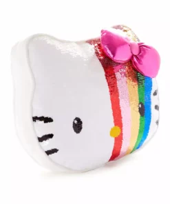Gund/Spin Master Hello Kitty Rainbow Sequin Throw Pillow New