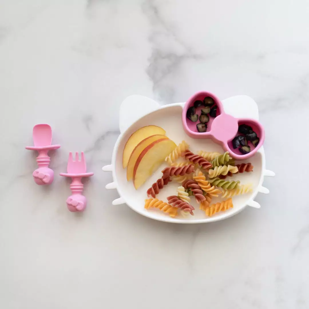 Characters Hello Kitty X Bumkins Baby Silicone Chewtensils 4 Characters Hello Kitty X Bumkins Baby Silicone Chewtensils