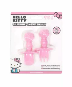 Characters Hello Kitty X Bumkins Baby Silicone Chewtensils 9 Characters Hello Kitty X Bumkins Baby Silicone Chewtensils