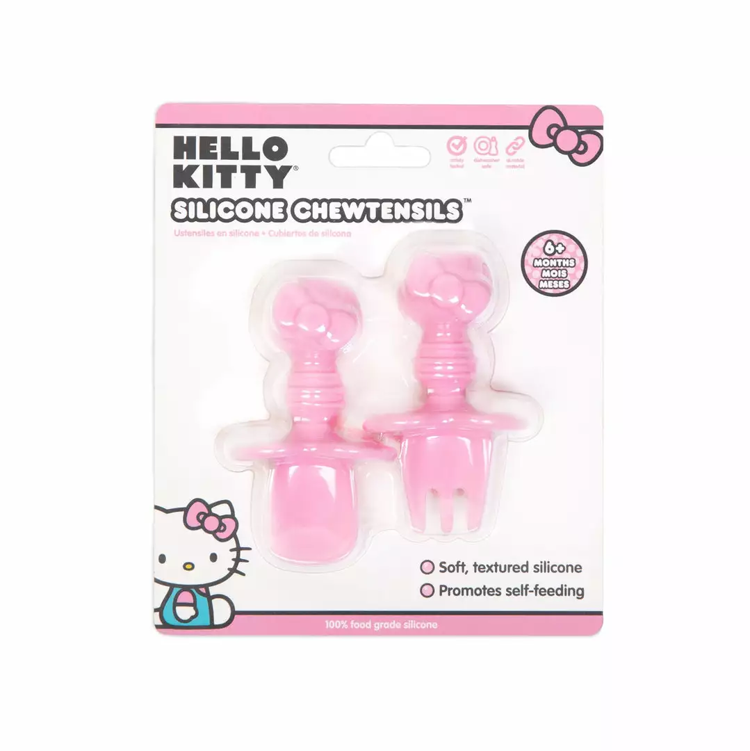 Characters Hello Kitty X Bumkins Baby Silicone Chewtensils 5 Characters Hello Kitty X Bumkins Baby Silicone Chewtensils