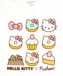 Hybrid Apparel Characters Hello Kitty X Pusheen Sweet Snacks Tee