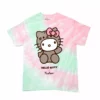 Hybrid Apparel Characters Hello Kitty X Pusheen Tie Dye T-shirt