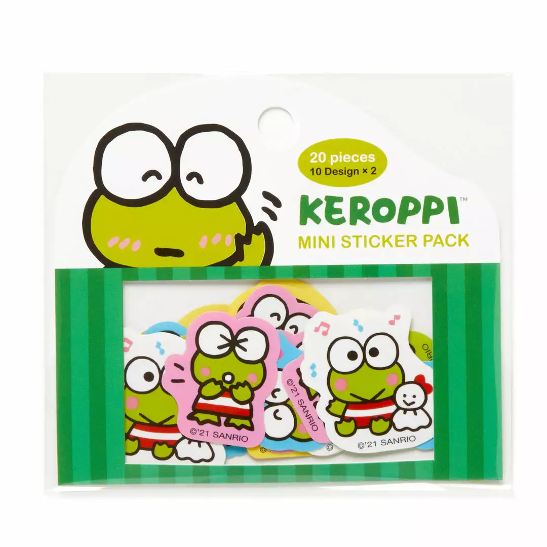 HUNET USA Characters Keroppi Mini Sticker Pack 3 HUNET USA Characters Keroppi Mini Sticker Pack