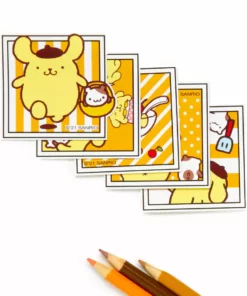 HUNET USA Pompompurin Photo Big Sticker Pack Characters