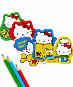 HUNET USA Hello Kitty Sayings Big Sticker Pack