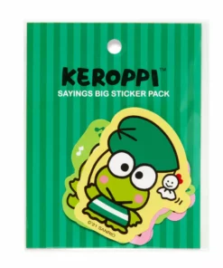 HUNET USA Keroppi Sayings Big Sticker Pack