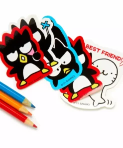 HUNET USA Characters Badtz-maru Sayings Big Sticker Pack