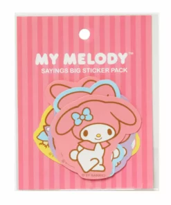 HUNET USA My Melody Sayings Big Sticker Pack