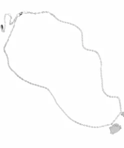 Global License Hello Kitty Silver Embossed Charm Necklace