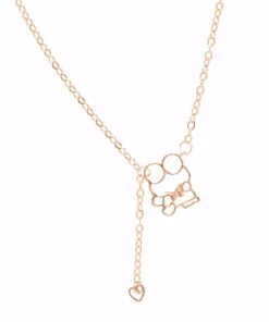 Global License Bags+ Keroppi Gold Outline Necklace