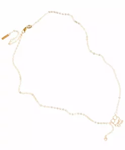 Global License Bags+ Keroppi Gold Outline Necklace