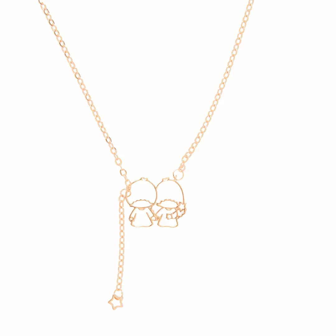 Global License LittleTwinStars Gold Outline Necklace Bags+ 3 Global License LittleTwinStars Gold Outline Necklace Bags+