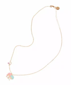 Global License Characters LittleTwinStars Gold Enamel Charm Necklace